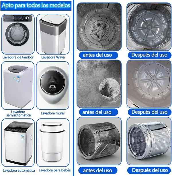 Pack x12 Pastillas limpieza profunda para lavadora