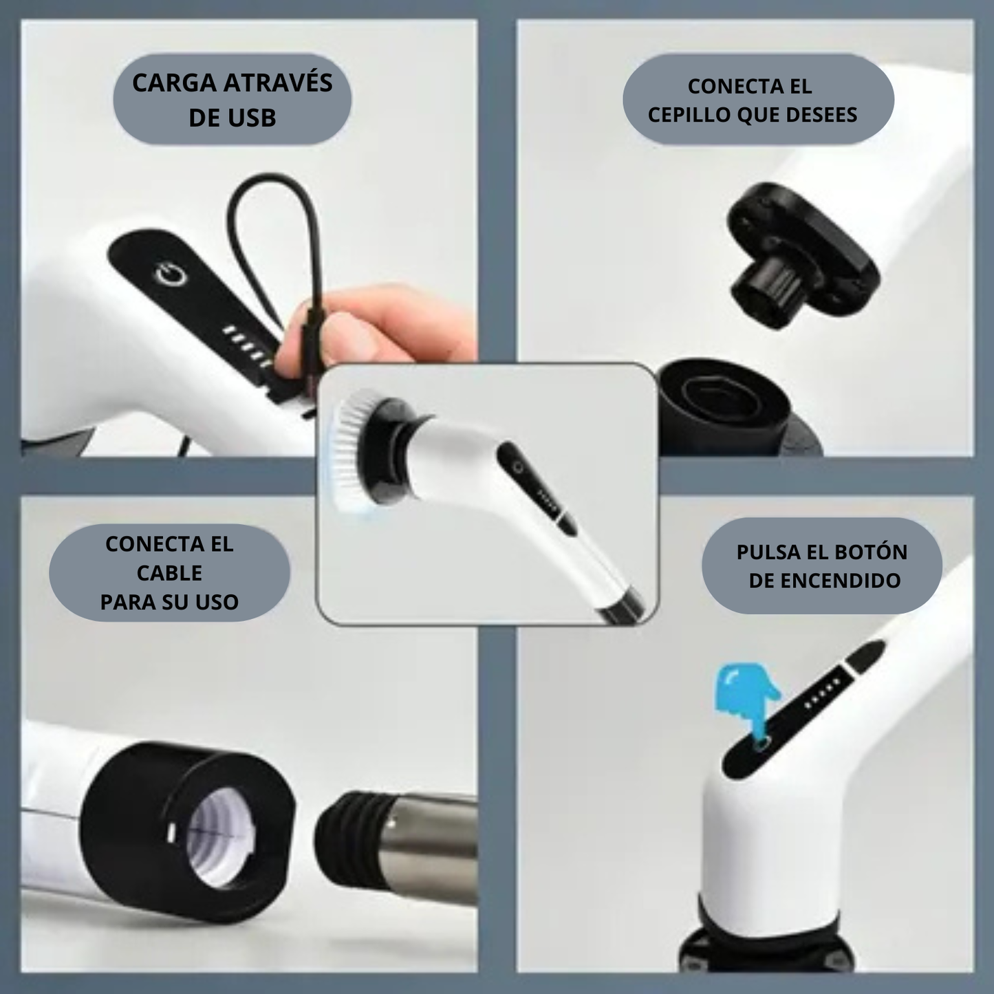 CEPILLO LIMPIEZA ELECTRICO 9 EN 1