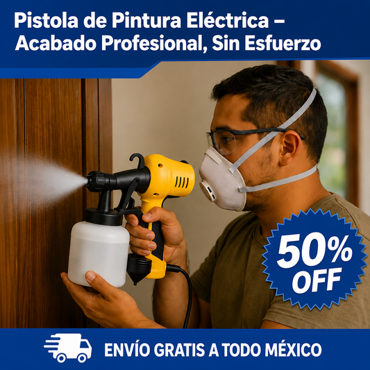 Pistola de Pintura Eléctrica – Acabado Profesional, Sin Esfuerzo