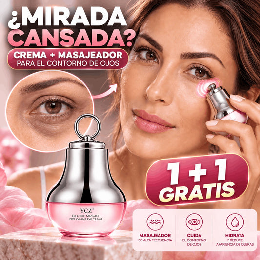 LumiEye™ — Crema de Contorno de Ojos con Masajeador | 1 + 1 GRATIS