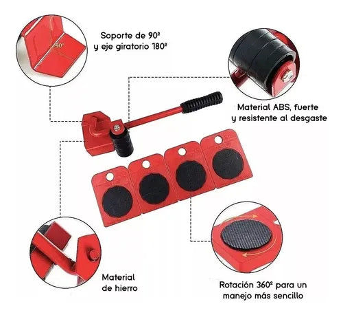 Kit Elevador de Muebles (Juego de 5 piezas) | LiftPro®