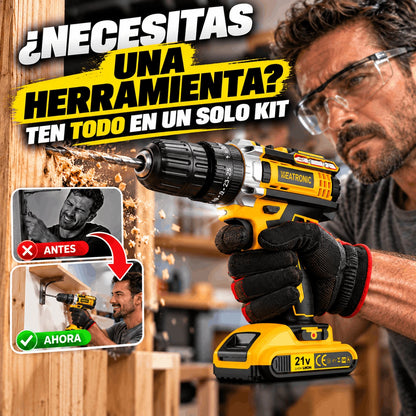 TaladroPro™ — Kit de Taladro Inalámbrico 21V