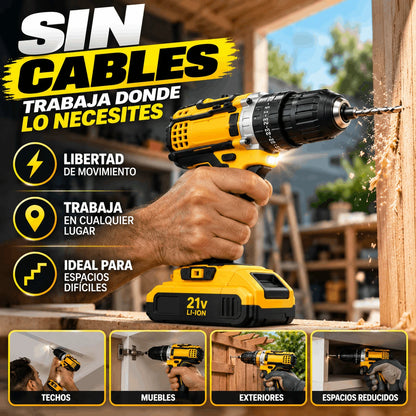 TaladroPro™ — Kit de Taladro Inalámbrico 21V