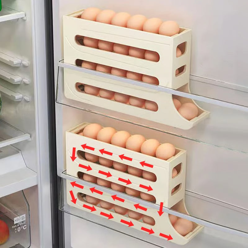 Dispensador Organizador De Huevos de 4 Niveles