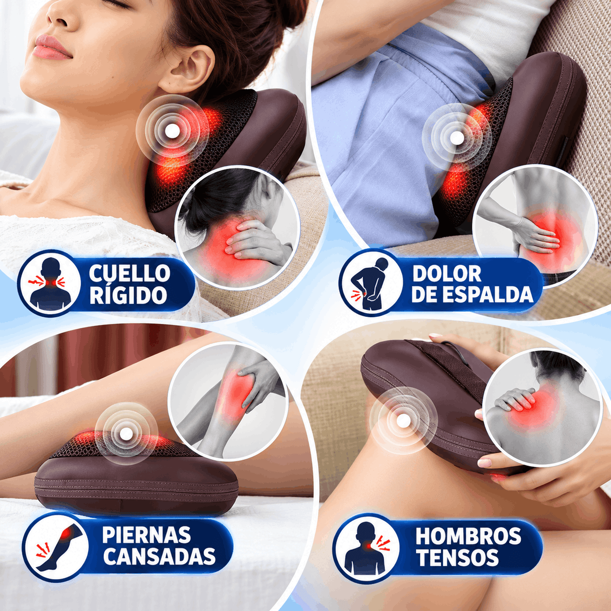 RelaxPro™ - Masajeador de Cuello, Hombros y Espalda