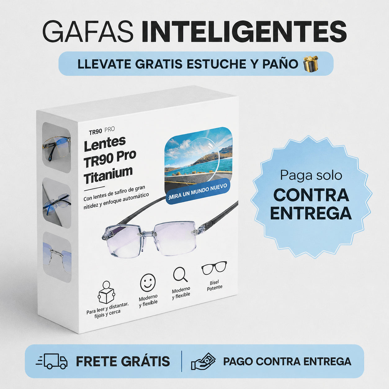 Compra 1 y llévate 2 + un regalo -  Gafas TR90, una visión limpia, sin esfuerzo
